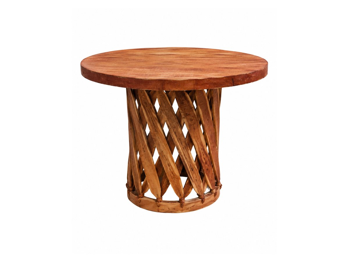 Terra Cotta Round Statement Table
