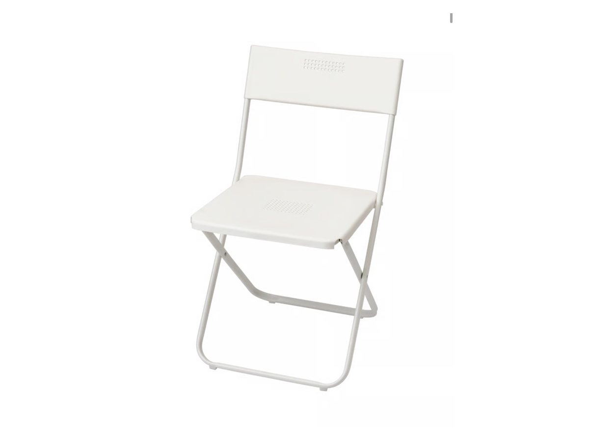 Upgraded White Folding Chair